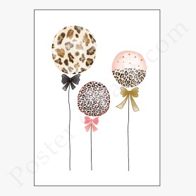 Affiche Ballons léopard Affiche Ballons léopard