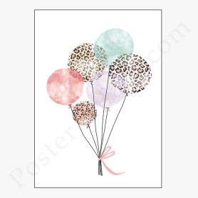 Affiche Ballons léopard Affiche Ballons léopard