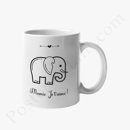 Mug : Mamie je t'aime !