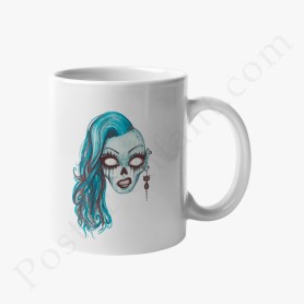 Mug : Halloween monstre femme