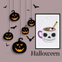 Affiche : Halloween mug tête de mort
