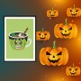 Affiche : Halloween Mug qui fait peur