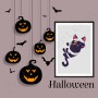 Affiche : Halloween petit chat estropié