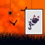 Affiche : Halloween petit chat estropié