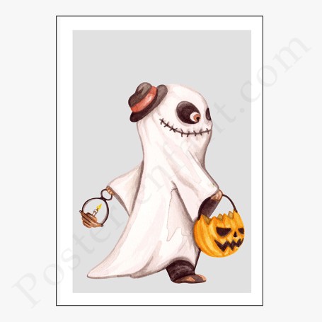 Affiche : Halloween petit fantôme