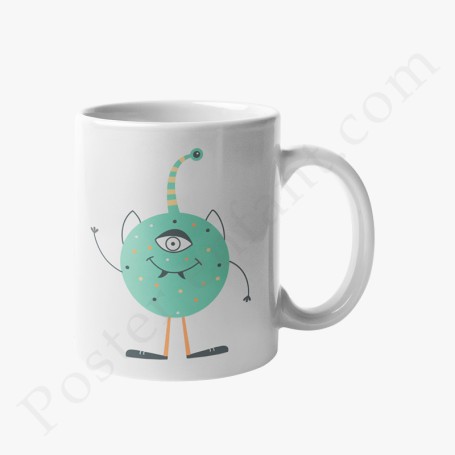 Mug : Petit monstre vert