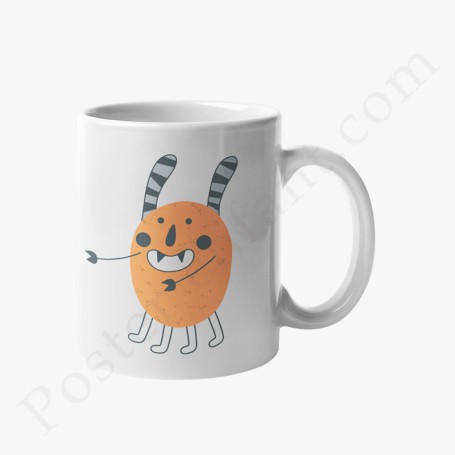 Mug : Petit monstre orange