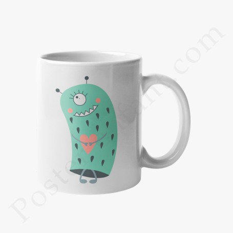 Mug : Petit monstre vert