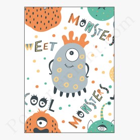 Affiche : Petit monstre amusant Affiche : Petit monstre amusant
