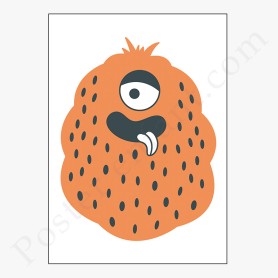Affiche : Petit monstre amusant Affiche : Petit monstre amusant