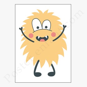 Affiche : Petit monstre heureux Affiche : Petit monstre heureux