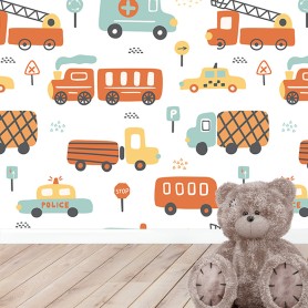 Papier peint : Voiture et camion Papier peint : Voiture et camion