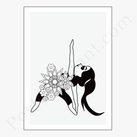 Affiche Posture de yoga Affiche Posture de yoga
