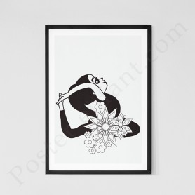 Affiche Posture de yoga Affiche Posture de yoga