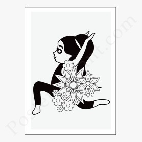 Affiche Posture de yoga Affiche Posture de yoga