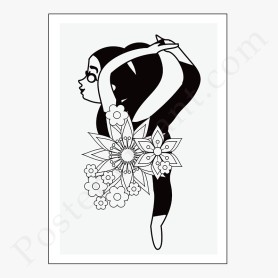 Affiche Posture de yoga Affiche Posture de yoga