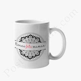 Mug : Bonne fête maman avec mandala Mug : Bonne fête maman avec mandala