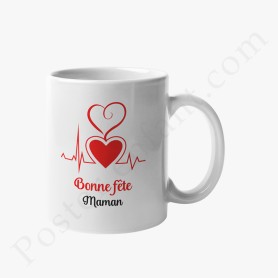 Mug : Bonne fête maman... avec joli coeur Mug : Bonne fête maman... avec joli coeur