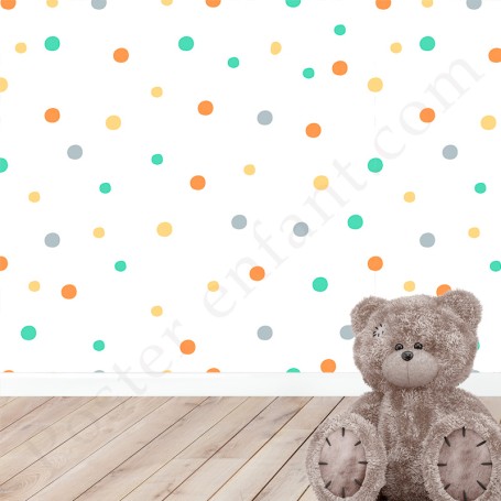 Papier peint : Petits pois colorés