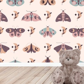 Papier peint : Papillons colorés Papier peint : Papillons colorés