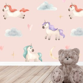 Papier peint : Petites licornes Papier peint : Petites licornes