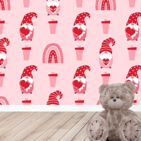 Papier peint : Petits nains avec arc-en-ciel Papier peint : Petits nains avec arc-en-ciel