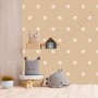 Papier peint : Petits pois - Beige marron
