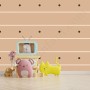 Papier peint : Petits pois - Marron