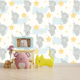 Papier peint : Petits éléphants Papier peint : Petits éléphants