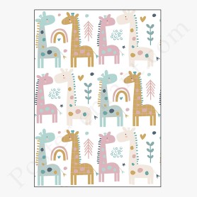 Affiche : Petites girafes Affiche : Petites girafes