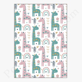 Affiche : Petites girafes Affiche : Petites girafes