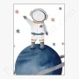 Set de 2 Affiches : Astronaute dans l'espace