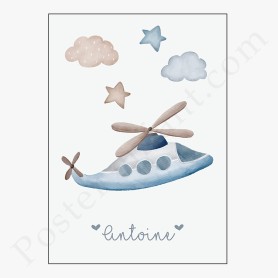 Affiche : Petit avion à personnaliser Affiche : Petit avion à personnaliser