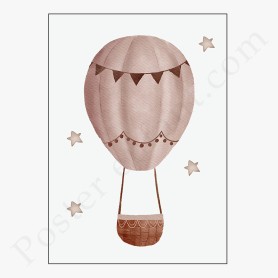 Affiche : Petite montgolfière Affiche : Petite montgolfière