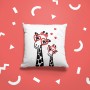 Coussin déco :  Amusantes petites girafes