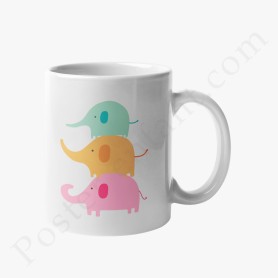 Mug : Amusants petits éléphants Mug : Amusants petits éléphants