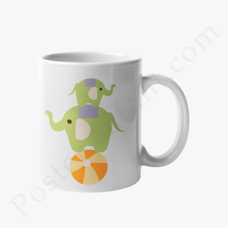 Mug : Amusants petits éléphants