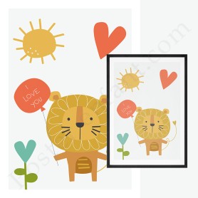 Affiche : Petit lion Affiche : Petit lion