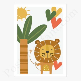 Affiche : Petit lion Affiche : Petit lion
