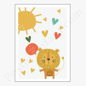 Affiche : Petit lion Affiche : Petit lion