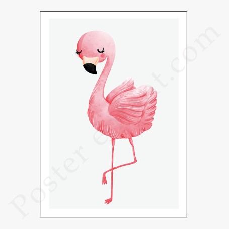 Affiche : Flamand rose