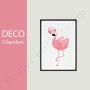 2 Affiches : Flamand rose et coeurs