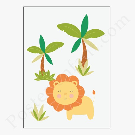 Affiche : Petit lion