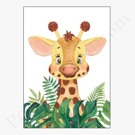 Affiche : Petite tête de girafe Affiche : Petite tête de girafe