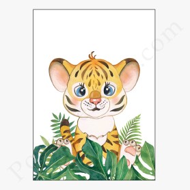 Affiche : Petite tête de tigre Affiche : Petite tête de tigre