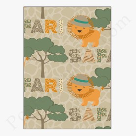 Affiche : Petit lion en safari Affiche : Petit lion en safari