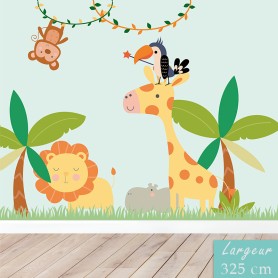 Papier peint : Animaux de la savane Papier peint : Animaux de la savane