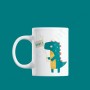 Mug : Dinosaure avec sa pancarte 'Chut ! '