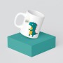 Mug : Dinosaure avec sa pancarte 'Chut ! '