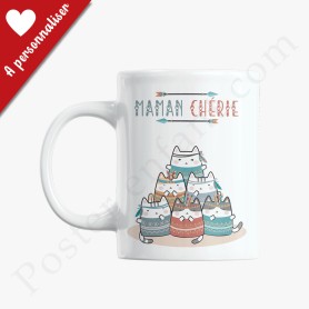 Mug : Bonne fête maman avec petits chats Mug : Bonne fête maman avec petits chats
